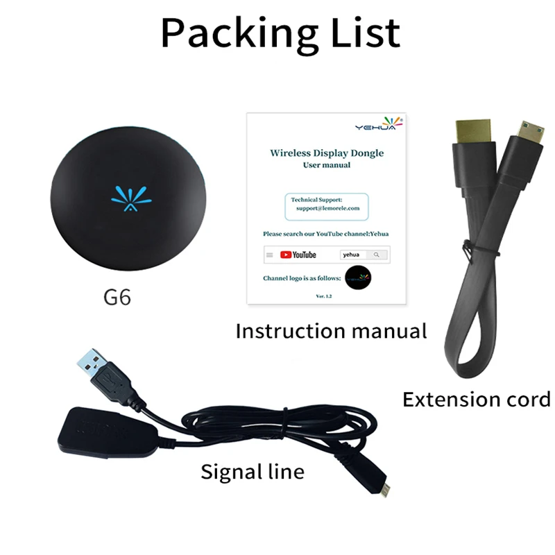 G6 Google Chromecast tv Stick беспроводной дисплей программный ключ HDMI Miracast для IOS Android 2 4G Wifi ТВ