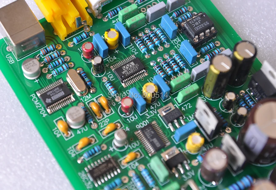 Собранная WM8740 + DIR9001 DAC Стандартная плата (поддержка USB коаксиальный)|board board|board