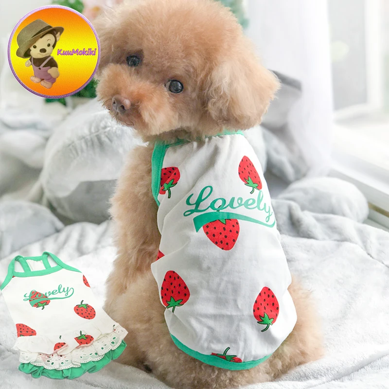 Dog Couple suit pet dress dresses T shirt Pet Clothes dogs vest vests clothing Vestidos New Arrivals banana design | Дом и сад