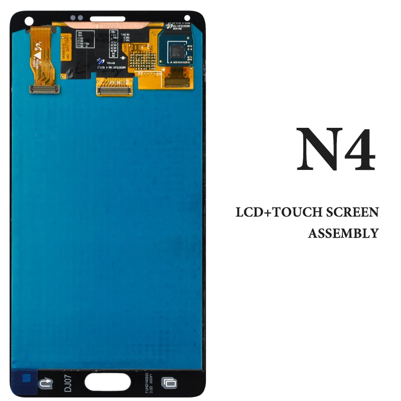 

1PCS Top OEM quality 100% tested Super AMOLED Screen for Note 4 N9100 lcd touch Display without frame assembly