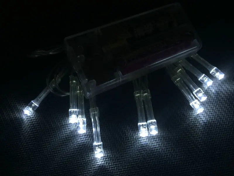 2 шт./лот 1 м 10LED AA батарея управляемая сказочная гирлянда светодиодные мигающие