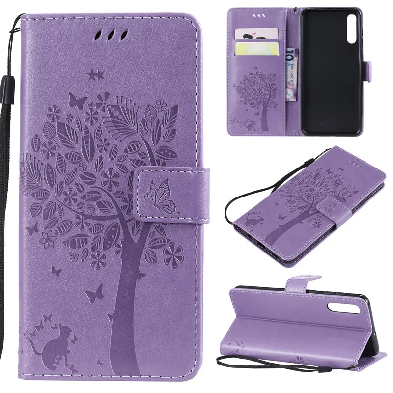 Leather Wallet Case for Samsung Galaxy A50 card slot holder stand flip silicone soft cover Samsung A50 Case A70 A40 A30 A20