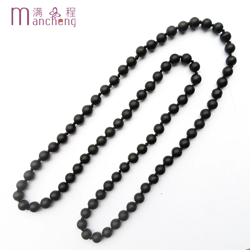 Щупальца Тики Новое поступление мужское колье из черного сердолика матового