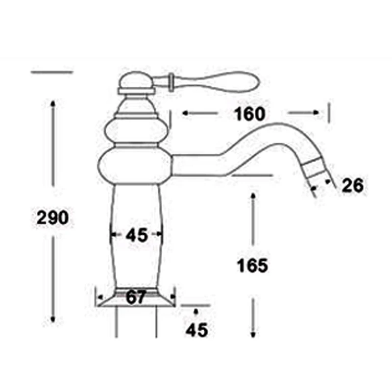 Смесители для раковины в ванную комнату античная латунь цвет одно отверстие