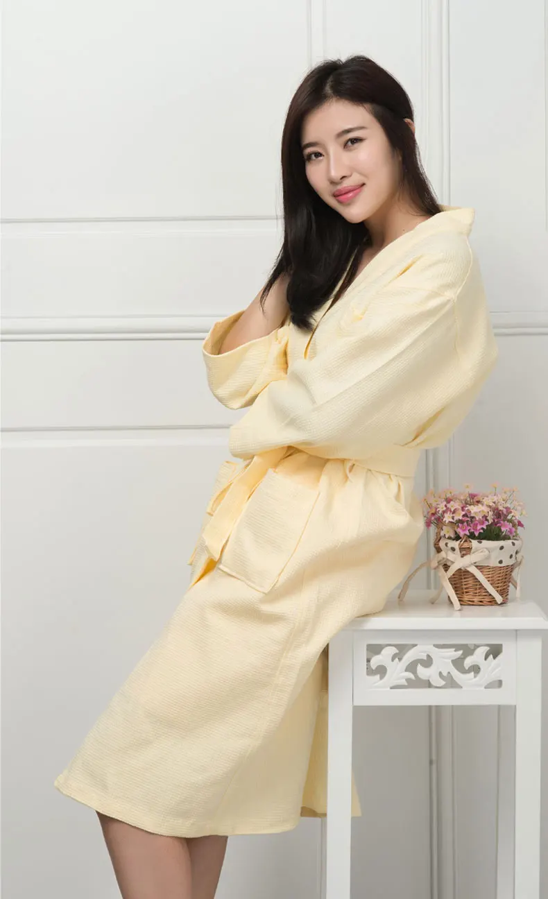 Бесплатная доставка мужской и женский хлопковый Халат кимоно гостиничный халат