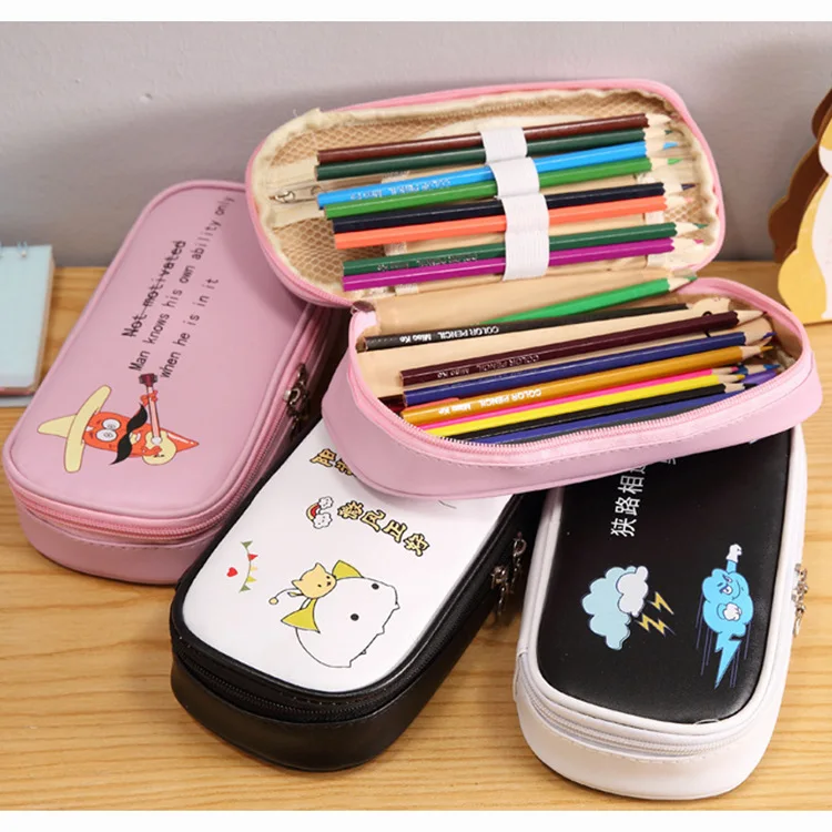 1 шт. большой емкости многофункциональный пенал крышка коробки кавайные пеналы