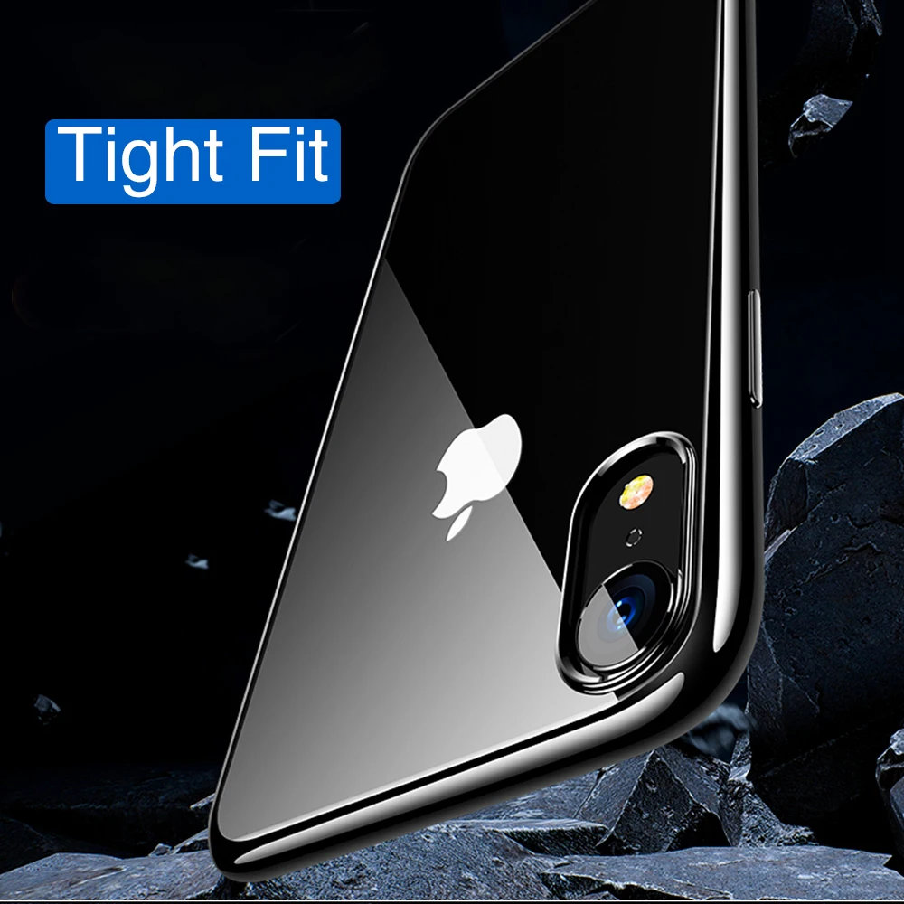 Ультра тонкий прозрачный чехол для Apple iPhone X XS Max XR Чехлы мягкий TPU телефона Capa |