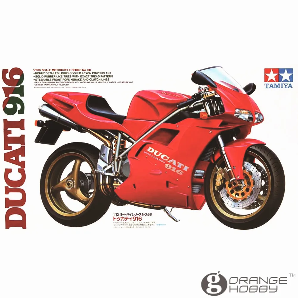 

OHS Tamiya 14068 1/12 916 Scale Assembly Motorcycle Model Building Kits
