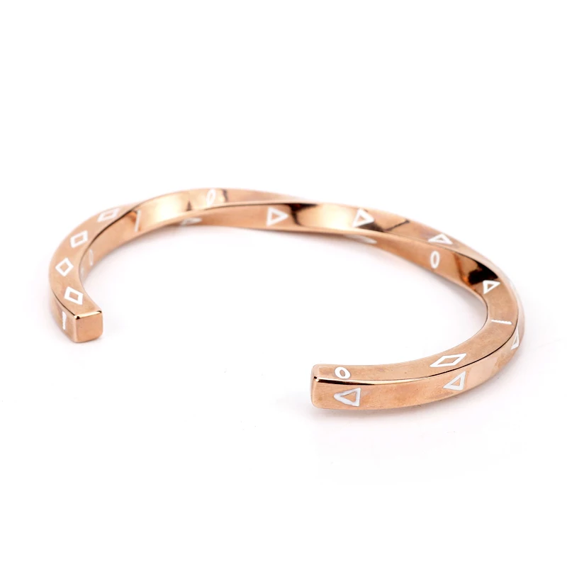 Punk Biker Women Men Bangles Bracelets luxurious Fashion Jewelry Always In My Heart Titanium Steel Cuff Bangle Lover Friend Gift | Украшения