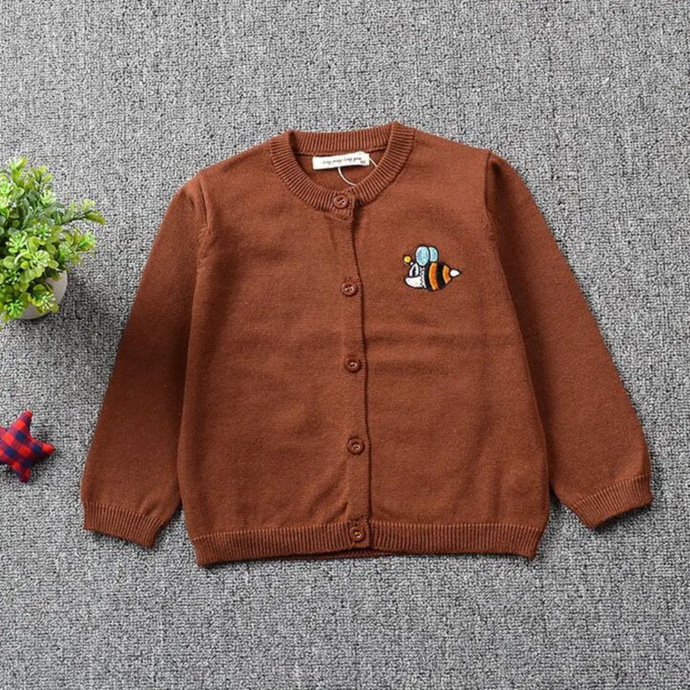 Осень-зима для мальчиков джемпер девушки малышей свитер Детский с круглым