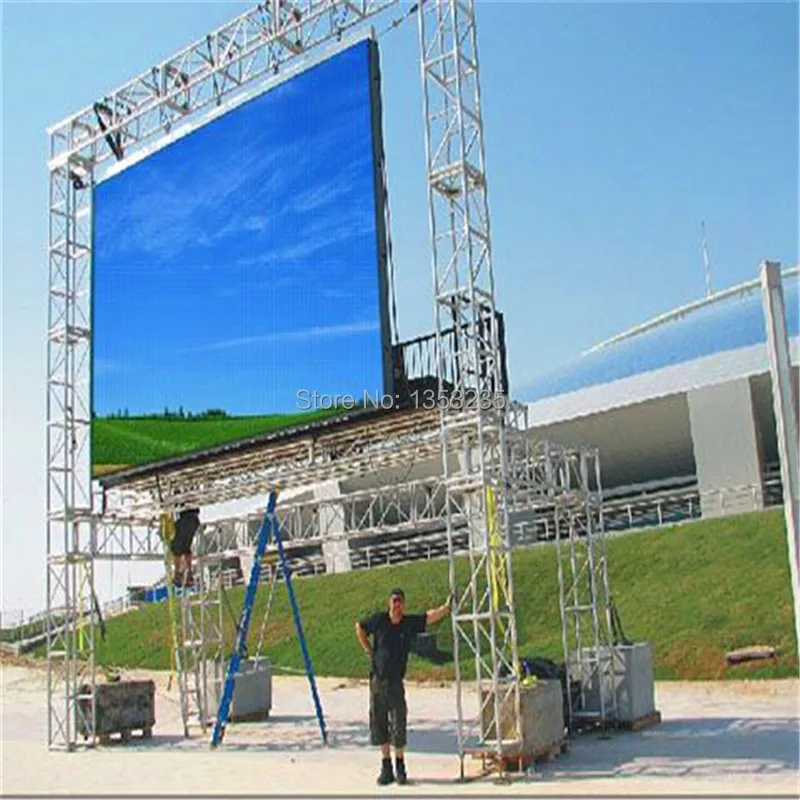 Полный набор RGB P10 Открытый СВЕТОДИОДНЫЙ Экран с Высоким Разрешением Размер 960 мм *