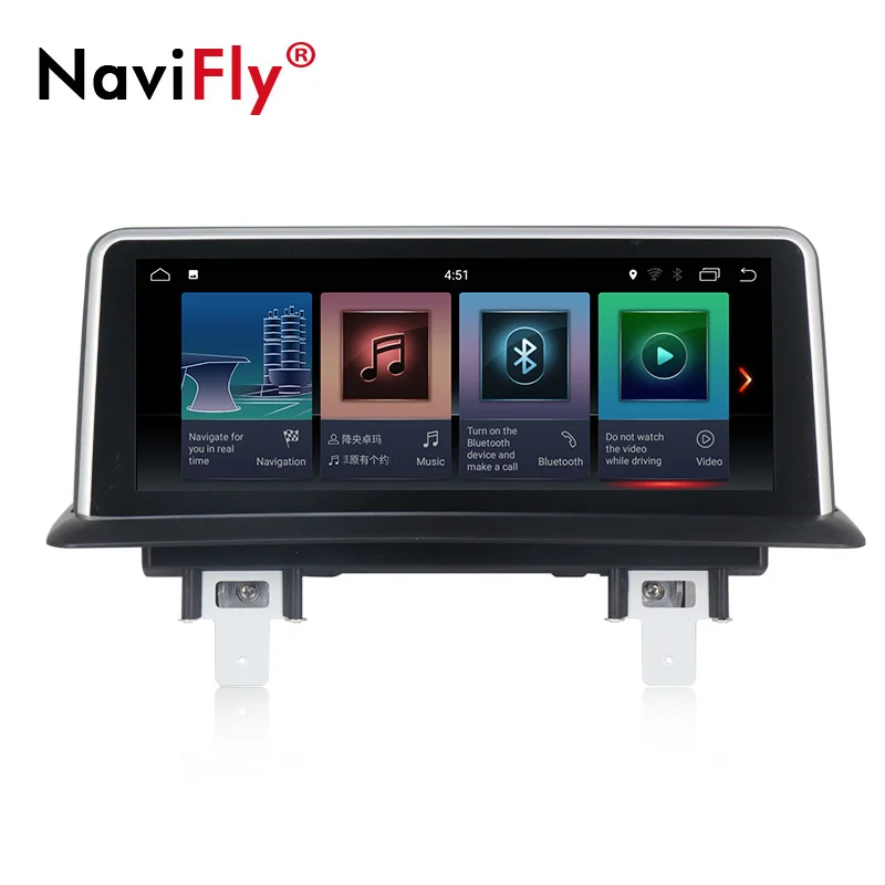 NaviFly Android9.0 IPS экран 6 ядерный процессор 2G RAM + 32G ROM Автомобильный gps мультимедийный