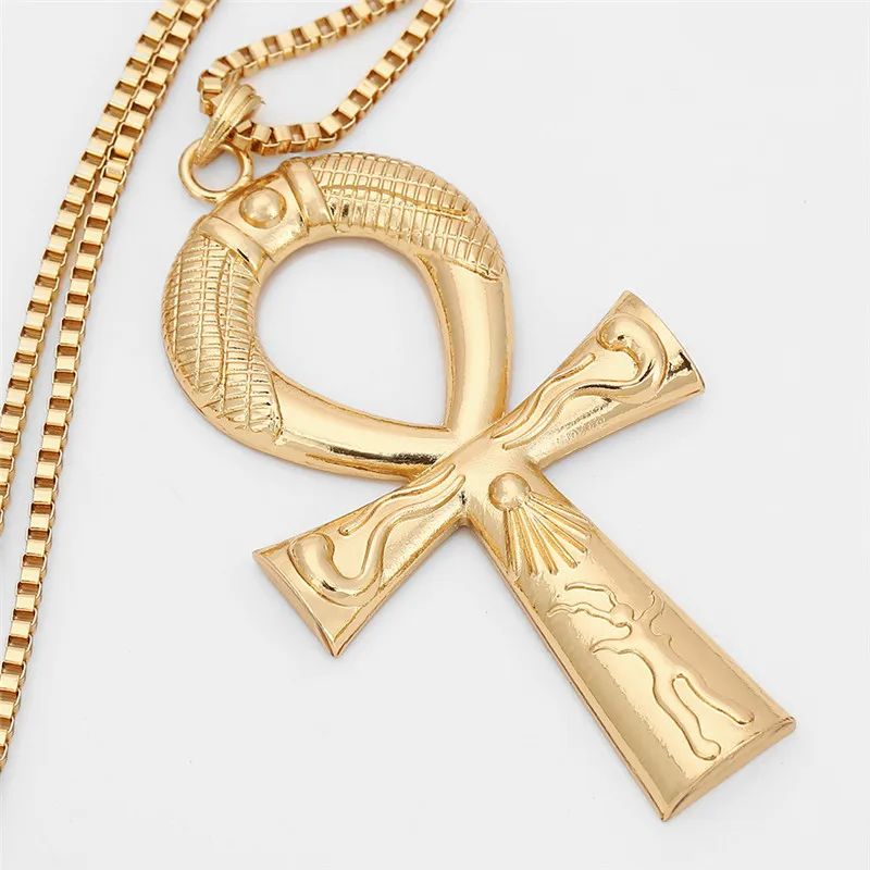 African Gift Gold Color Egyptian Queen Nefertiti Isis Horus Pendant Necklaces for Women Men Jewelry Wholesale Hip Hop Jewellery | Украшения