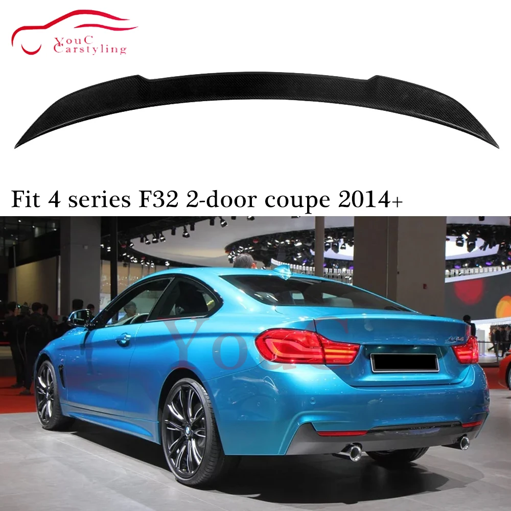 F32 углеродное волокно задний спойлер сплиттер для BMW 4 серии 2 двери купе 420i 428i 430i