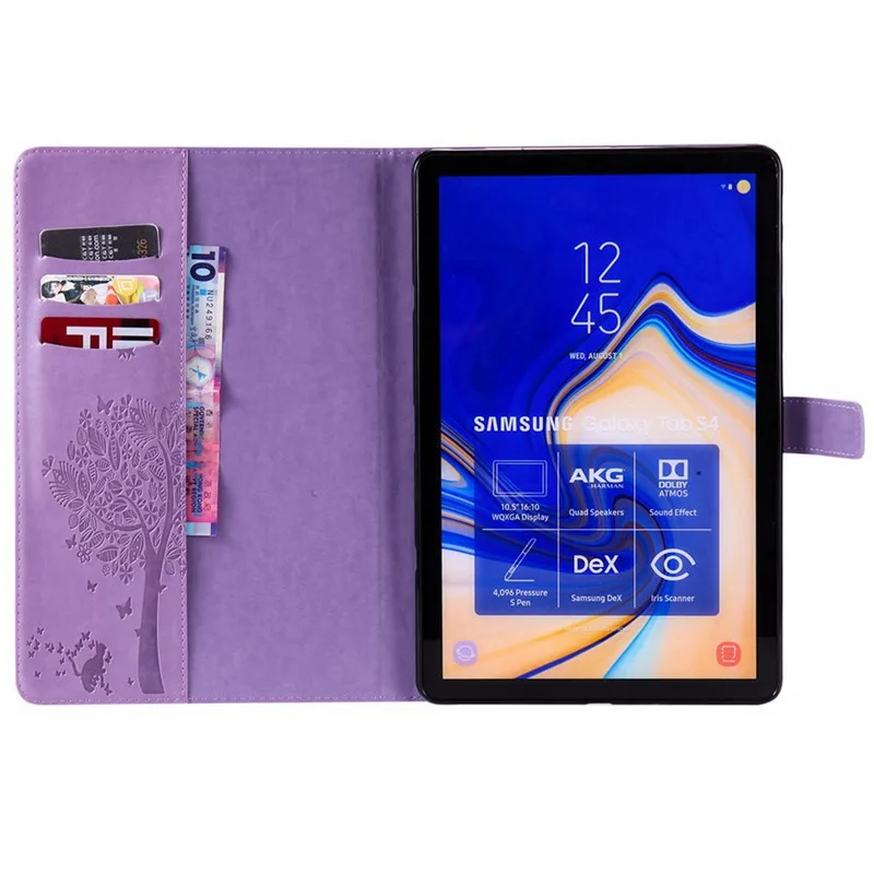 Чехол из искусственной кожи с рисунком кошачьего дерева для Samsung Galaxy Tab S4 10 5 SM-T830