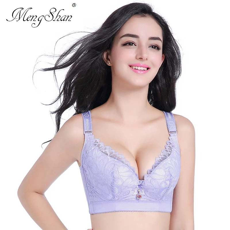 MengShan большое Нижнее белье Толстые мм пикантное кружевное нижнее с двумя