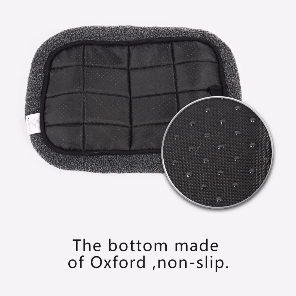 Нескользящая Теплая Флисовая кровать для домашних животных 5 размеров подушка