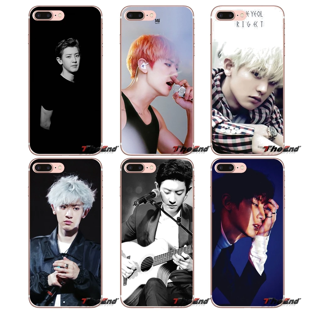 Прозрачный ТПУ чехол для Samsung Galaxy S3 S4 S5 MINI S6 S7 edge S8 Plus Note 2 3 4 5 Grand Core Prime Park Chanyeol EXO