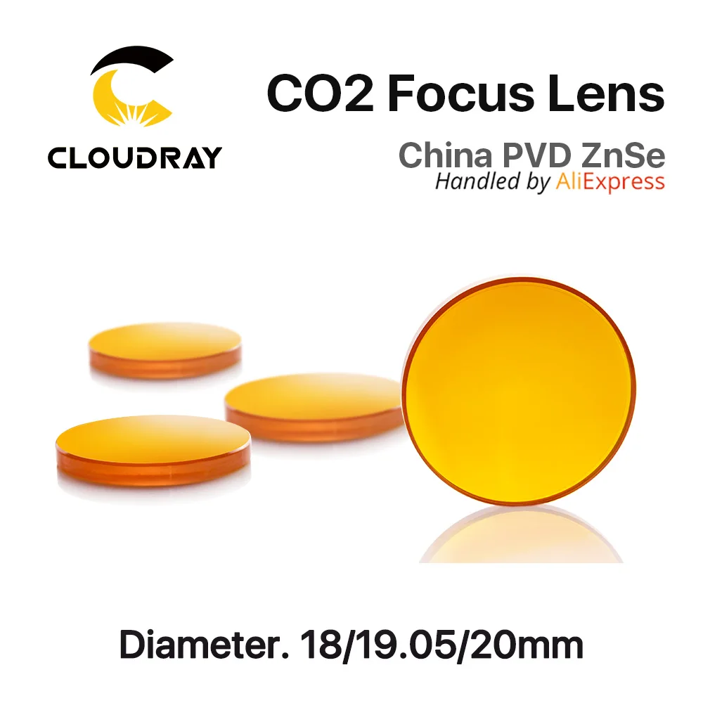 Китай ZnSe линза диаметром. 18- 20мм FL 50.8 63.5 101.6mm 1."-5" для CO2 лазерная гравировка Резка машина