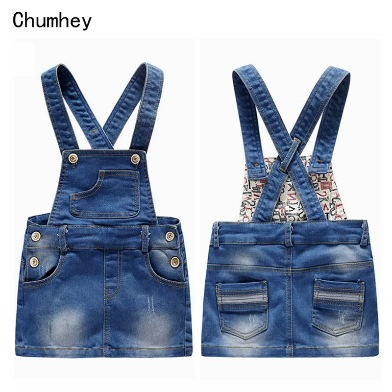 NO2 Chumhey/От 1 до 5 лет, летняя одежда для маленьких девочек детские комбинезоны кружевной джинсовый комбинезон на лямках, юбки милые ремни для малышей, юбка Bebe, одежда для детей 2-3 лет - Цвет: NO2
