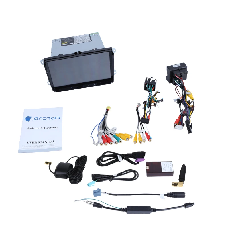 Автомагнитола с GPS навигацией для Volkswagen Polo Passat VW CC Golf VI MK4 Tiguan Jetta 9 дюймов Android 0