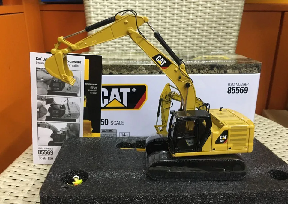 Caterpillar Cat 320 Гидравлический Экскаватор следующего поколения 1/50 масштаб