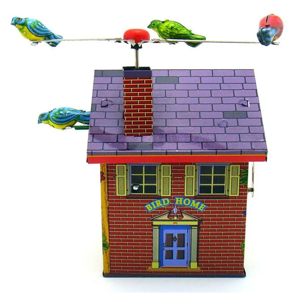 

Vintage Clockwork Wind Up Birds Home toys Photography Children Kids Adult Birds Tin Toys Classic Toy Christmas Gift