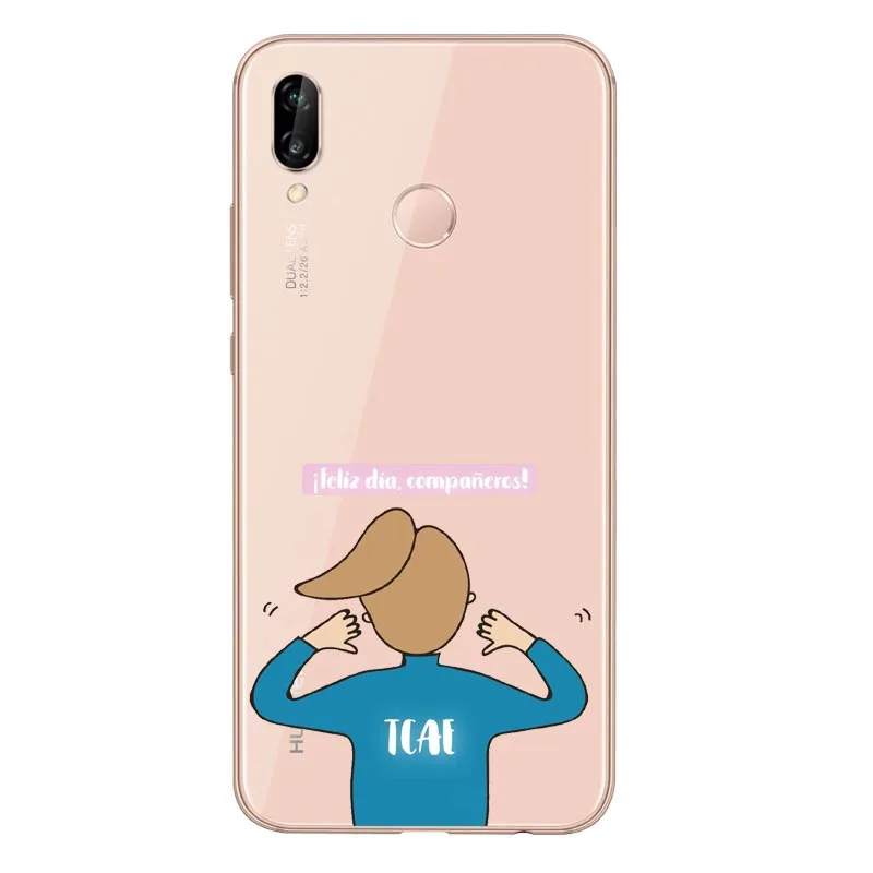 TPU Испания милый мультфильм медицина медсестры доктор дантист ТПУ Мягкий силиконовый чехол для huawei P8L P20L P20LITE P30 mate 8 10 mate 20Por RS - Цвет: TPU