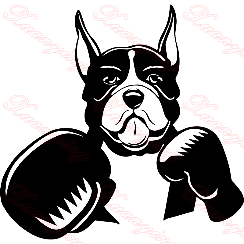 Автомобильный Стайлинг Стикеры боксеры собака автомобиль наклейки и кузов