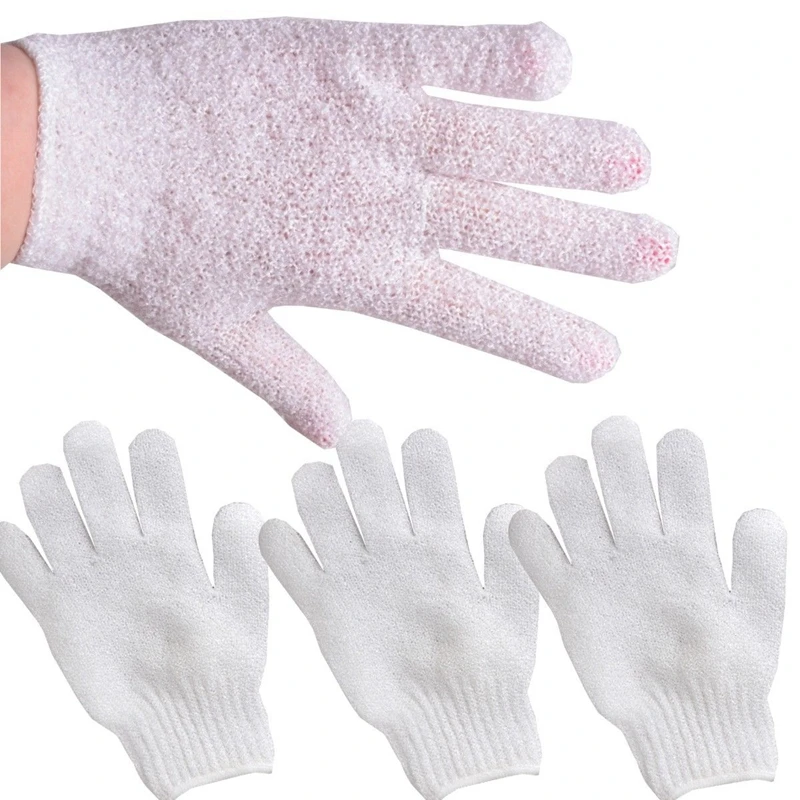 4 шт. хлопковые перчатки для душа и ванны|Банные щетки губки скребки| |