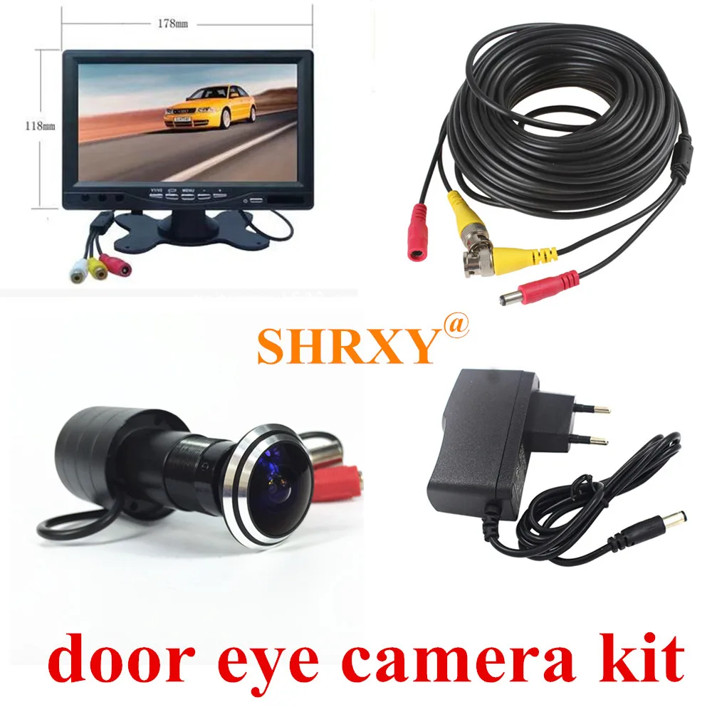 NEWST 170 Degree Wide Angle Door Eye Camera 700TVL Bullet Mini CCTV with 7&quotlcd Monitor Hole System | Обустройство дома