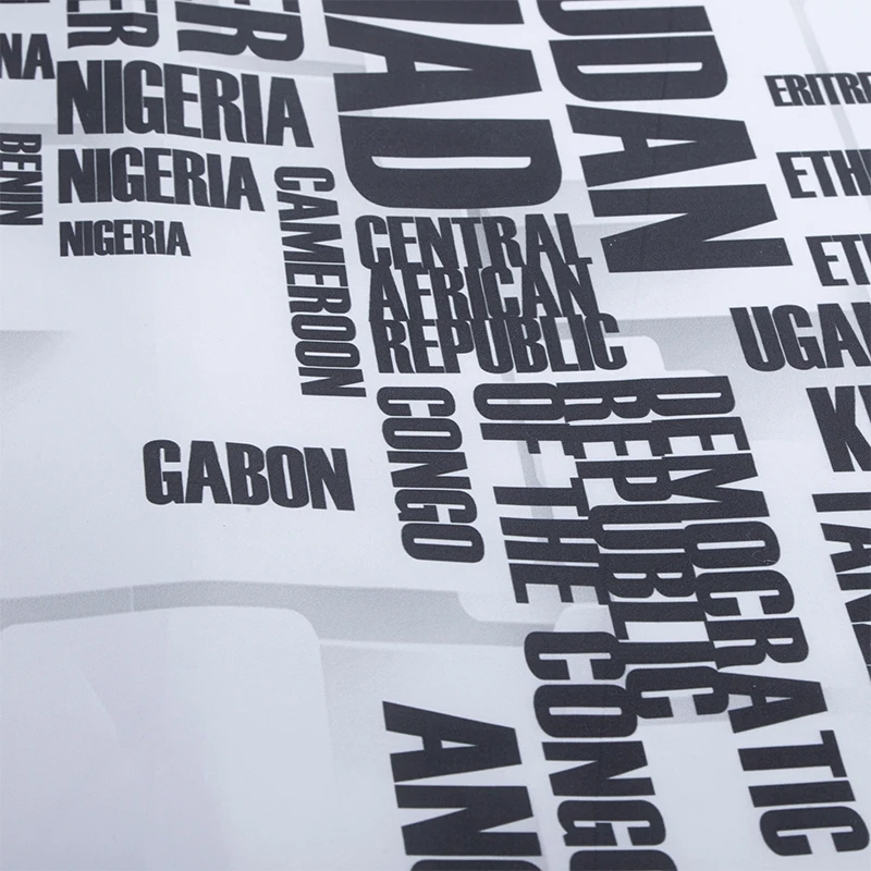 Юн Ян качество печати письмо Географические карты шаблон душ Шторы Ванная