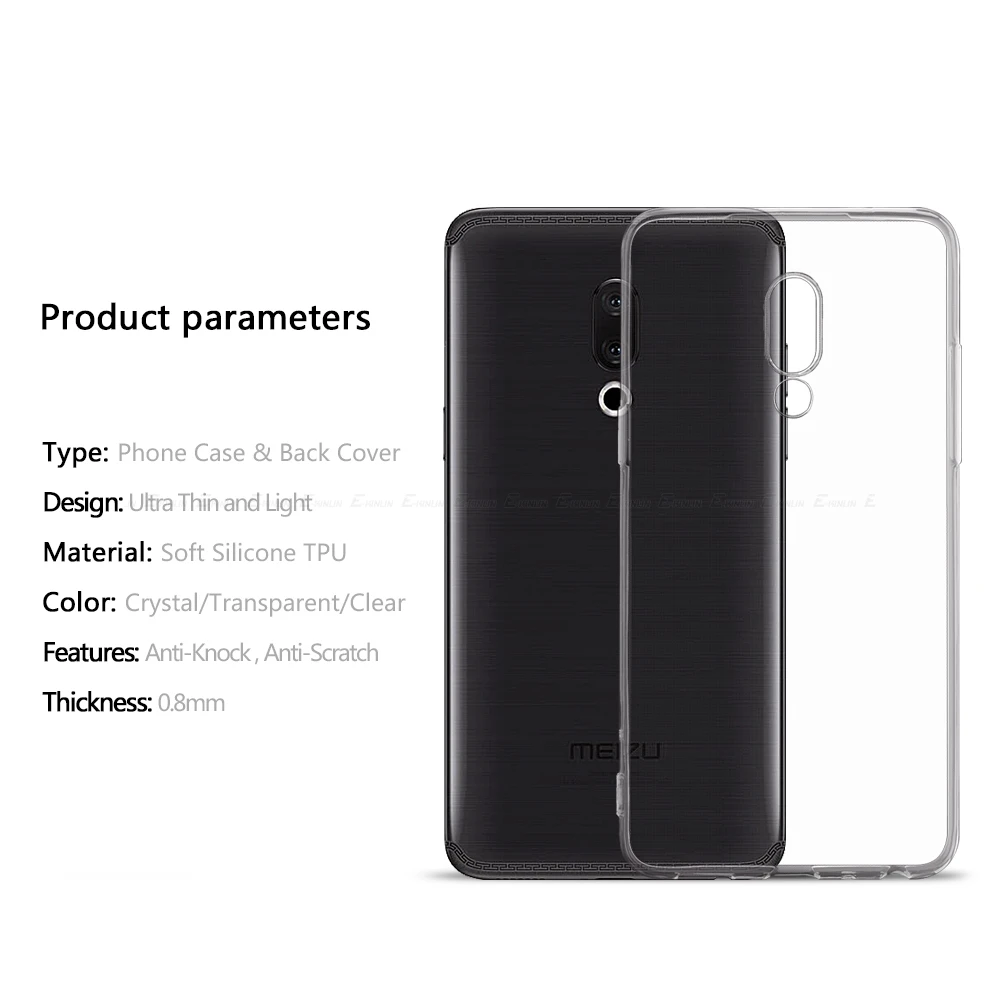 Фото Тонкий прозрачный мягкий чехол для Meizu 18X 18 18s 17 16X16T 16th 16S 16Xs X8 Pro Plus M5c M6T M6s M6 Note TPU чехол для телефона №2