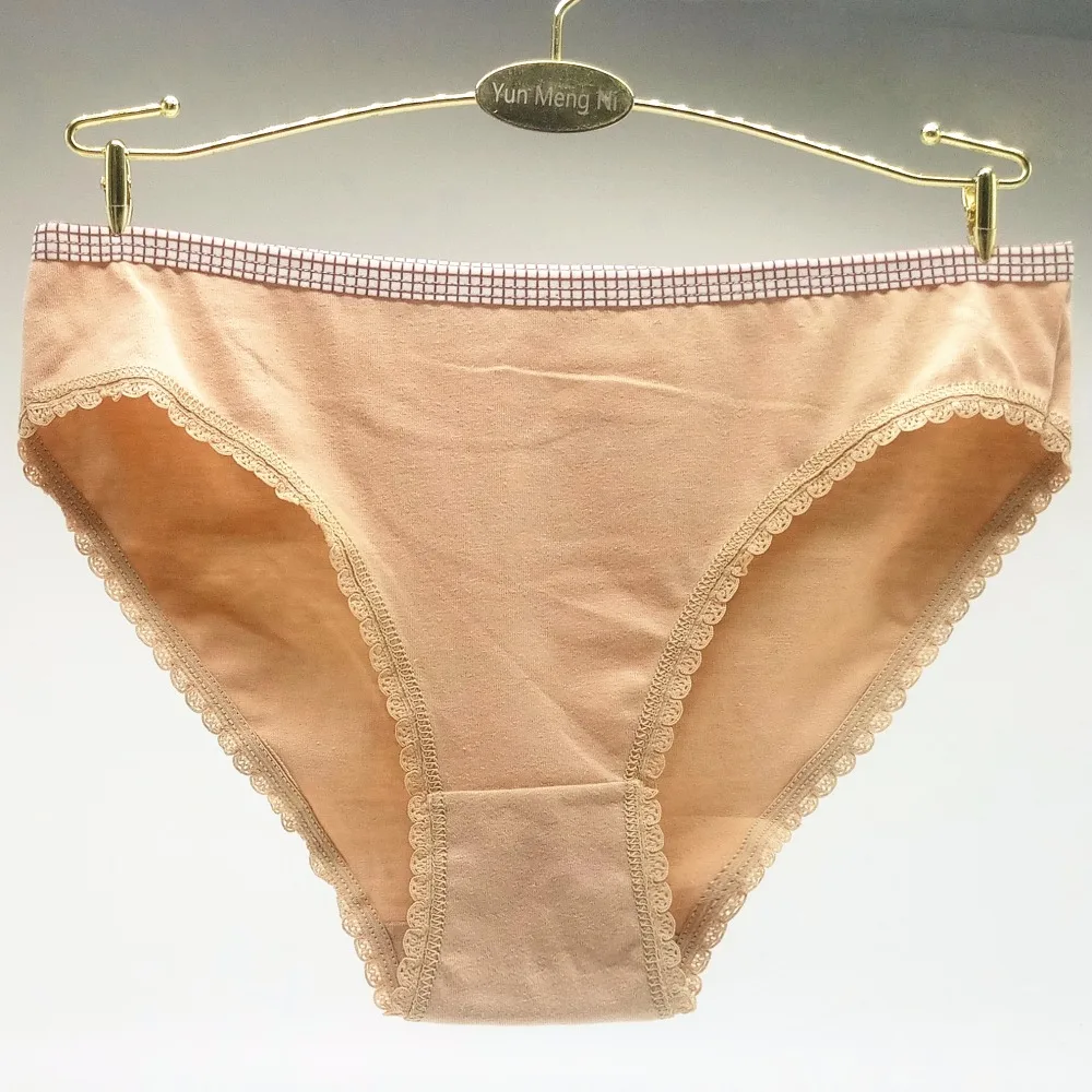 6 шт./упаковка однотонные хлопковые трусы для женщин Размеры M L XL|Женские трусики|