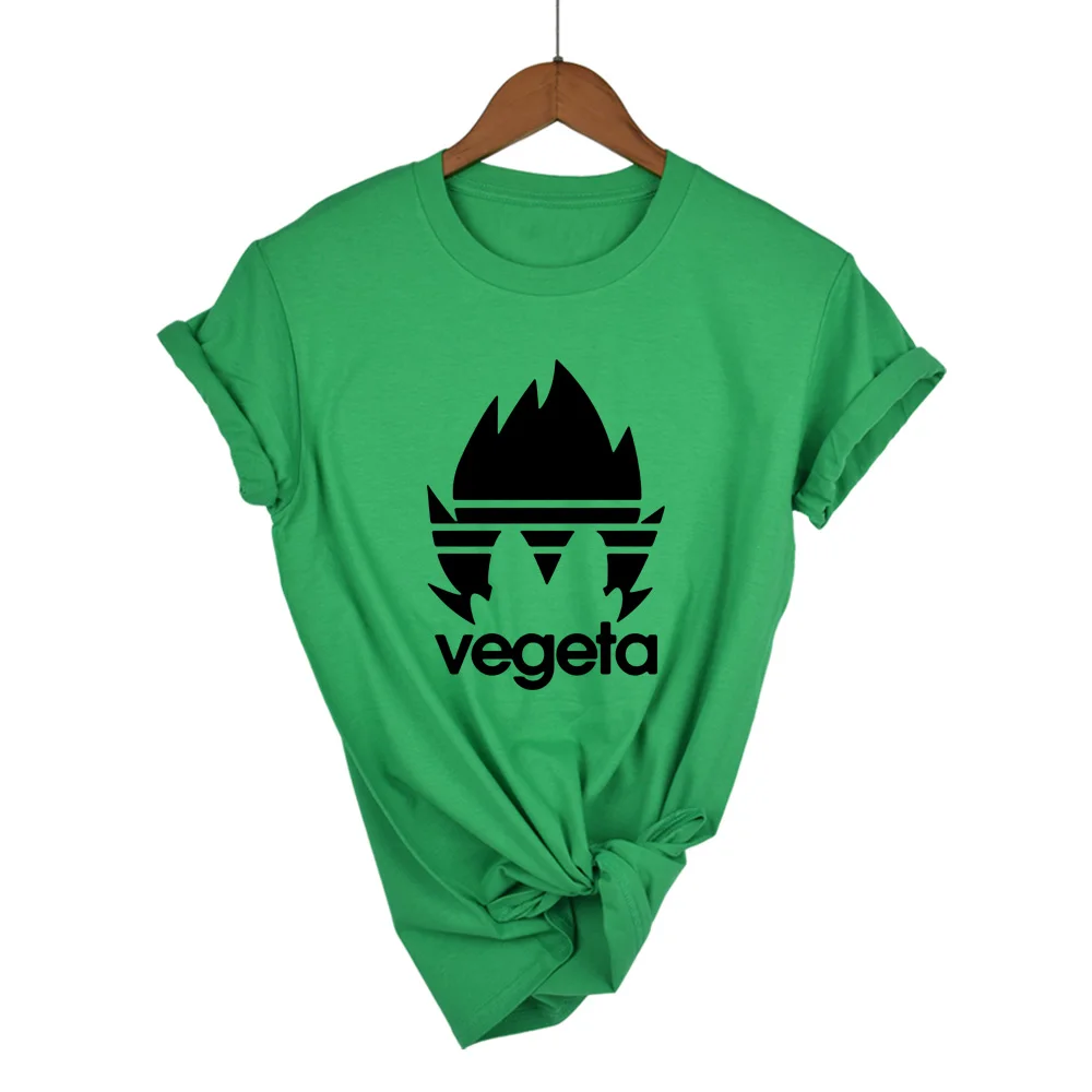 green Dragon Ball Z Goku женская футболка с коротким рукавом с круглым вырезом летняя футболка сайан вежета Harajuku брендовая одежда футболка - Цвет: green