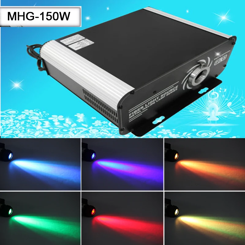 

High Power 150W metal halogen rgb LED fiber light engine for fiber optic light