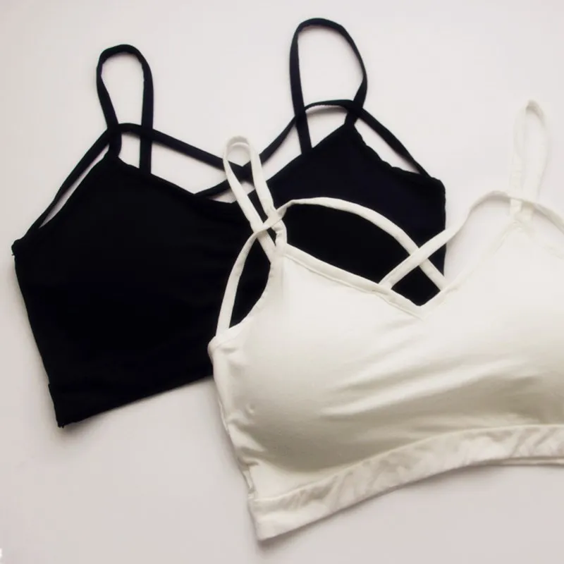 Женская летняя футболка бюстгальтер Женский Повседневный жилет на бретельках