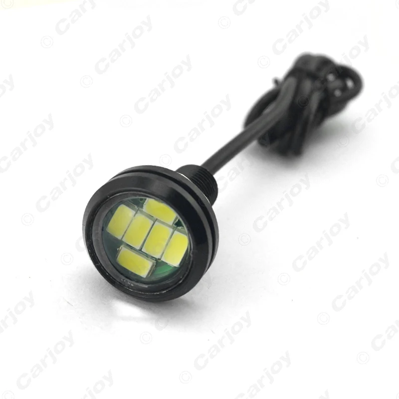 FEELDO 1pc White 4W 23mm Lens Ultra-thin 5630 6SMD LED Eagle Eye Tail light Backup Rear Lamp DRL Light #CA1424 | Автомобили и