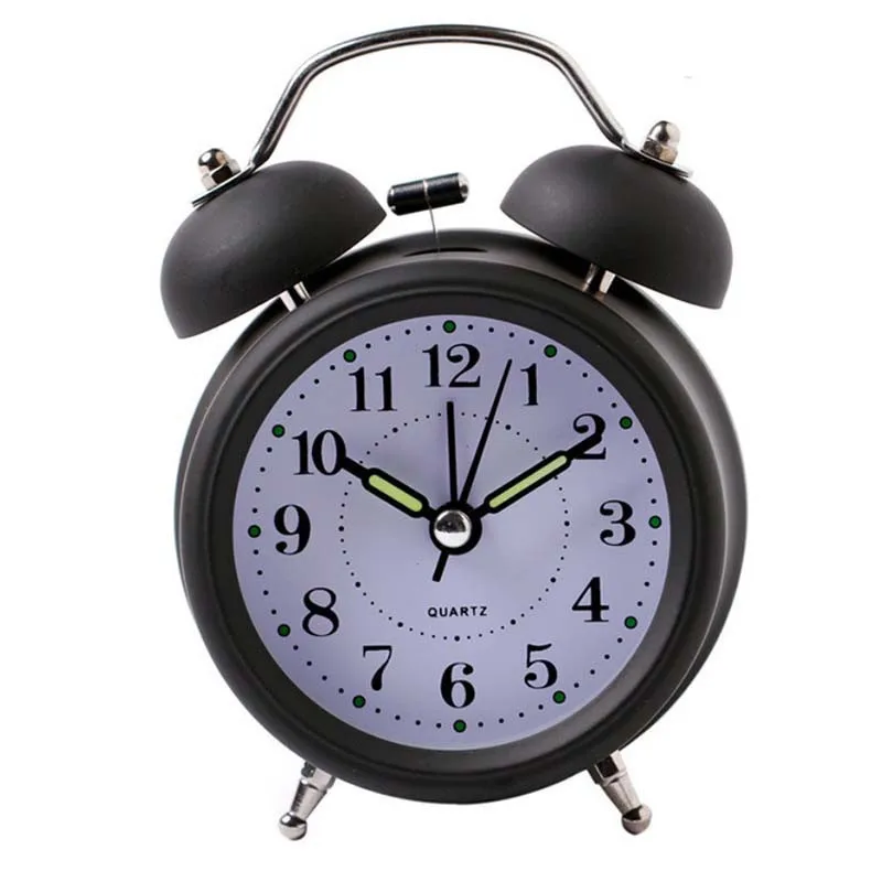 Высококачественный металлический колокольчик 3 дюйма кварцевый будильник