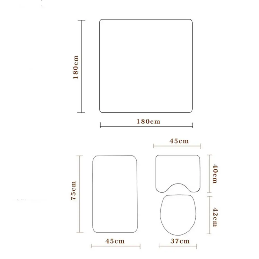 DS Стиль s богемный стиль ванная комната печать занавески для душа/комплект