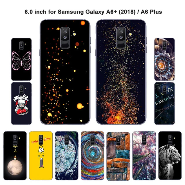 Чехол для телефона Samsung Galaxy A6 + (2018) прозрачные гелевые Чехлы модные окрашенные 6 0