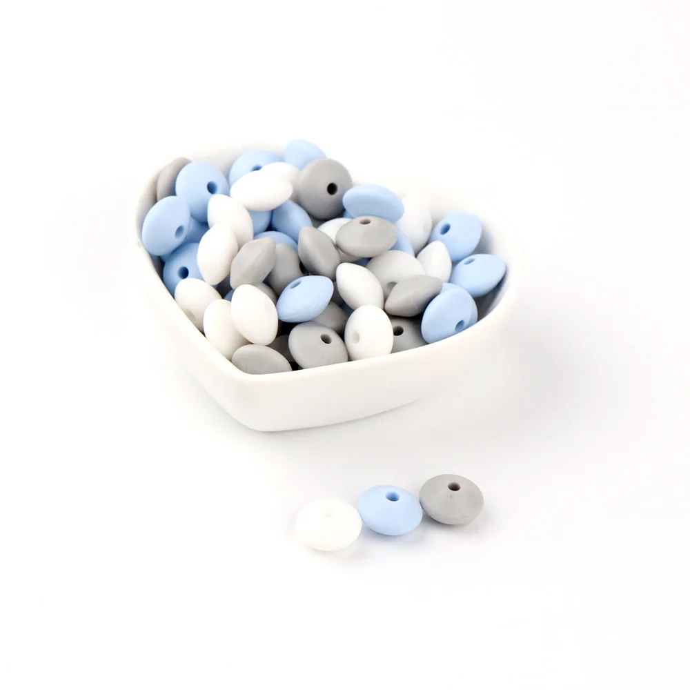TYRY.HU-Cuentas de silicona para dentici&oacute;n de beb&eacute;, abalorios de lentejas de 12mm, sin BPA, abalorios de &aacute;baco DIY para collar de lactancia, juguetes para la dentici&oacute;n del beb&eacute;, 60 uds.-3