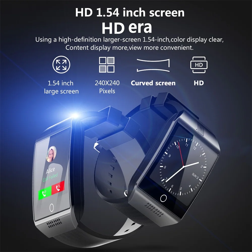 Cawono Q18 Bluetooth Смарт-часы фитнес-трекер Смарт-часы шагомер для iPhone Xiaomi huawei Android смартфон PK DZ09 GT08