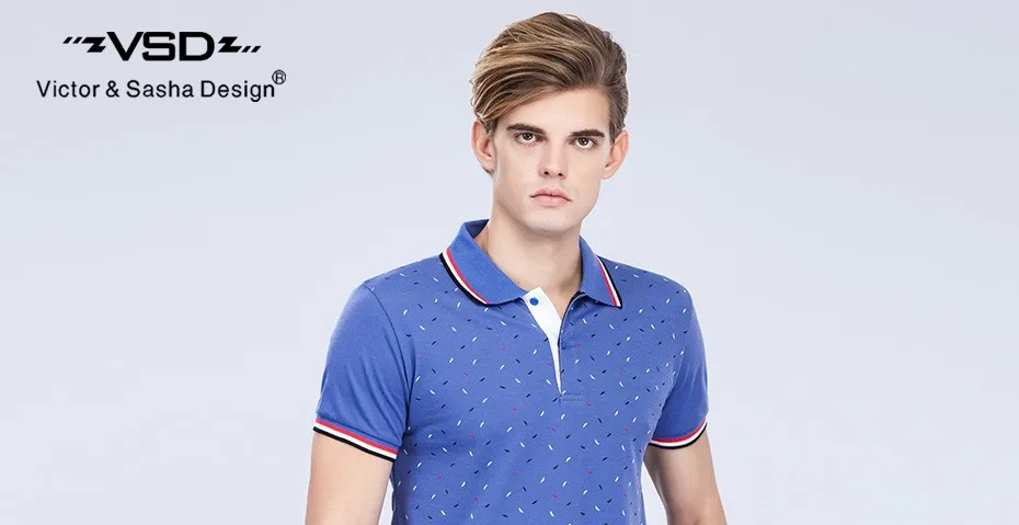 Виктор и Саша Дизайн Летом Случайные Печати Slim Fit Хлопок Поло Рубашки Мужчины С Коротким Рукавом Итальянский Известный Бренд Мужчины's Homme Y601