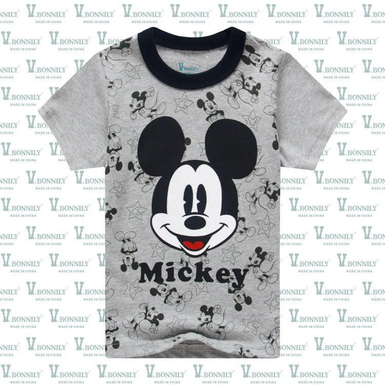 Модная Детская футболка с персонажем мультфильма детская одежда для мальчиков