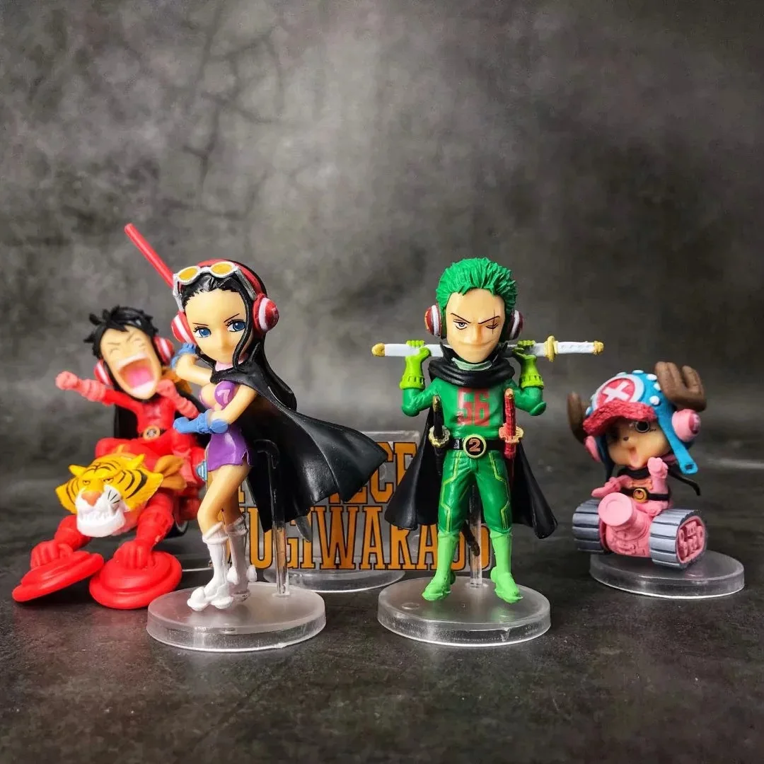 5 шт./лот 4 9 см японское аниме f igure Q version one piece Luffy/Robin/Roronoa Zoro экшн фигурка
