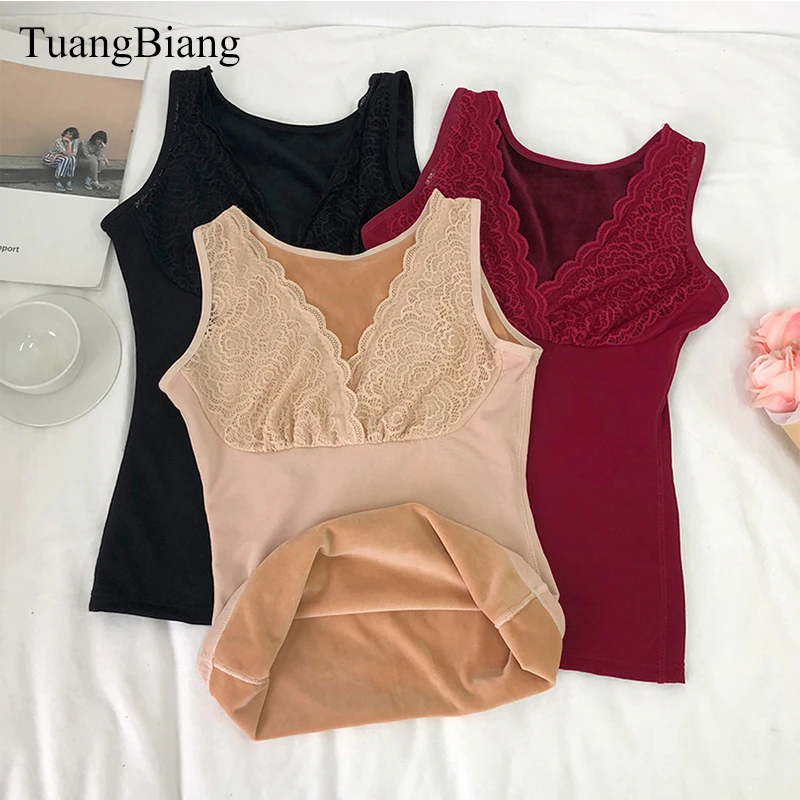 Active wear Crop Tops бюстгальтеры для женщин толстые топики женские Осень Зима Глубокий v