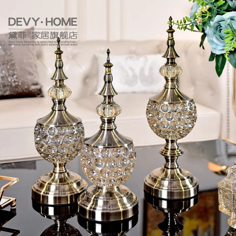 

European Living Room Decoration Glass Decoration American Creative Home Table Tea Table Porcelain Crafts Decoration