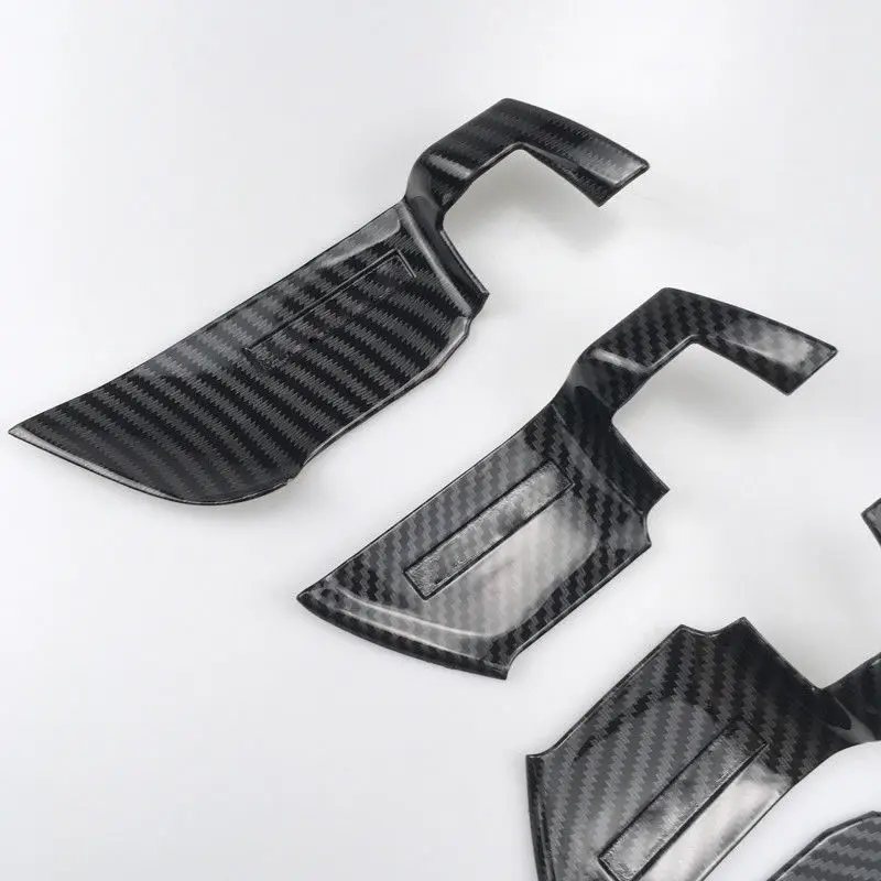 Углеродного волокна ABS интерьер автомобиля дверные ручки чаши 4 шт. для Honda Accord 2018