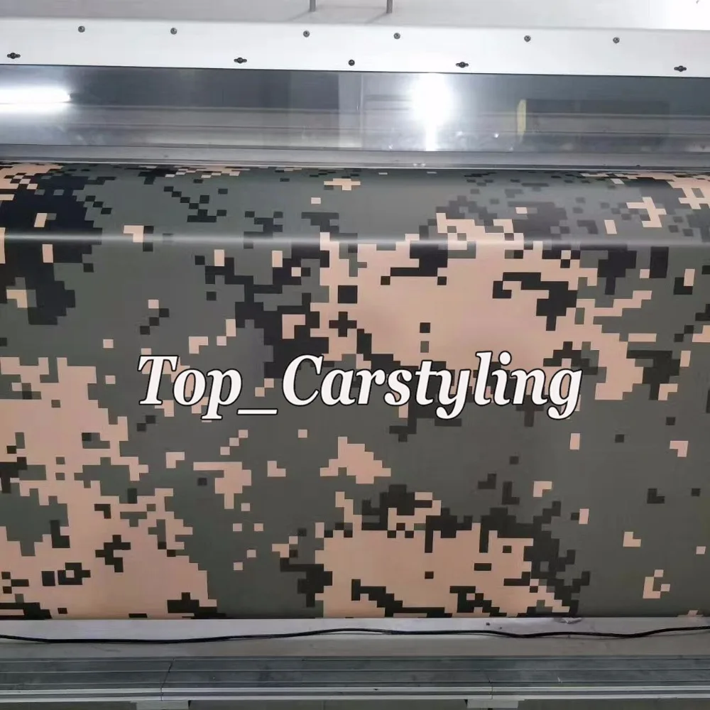 1.52x30m Digital Military Camouflage Vinyl For Car wrap ARMY GREEN Camo Sticker Motorcycle Bike Vehicle Wraps Covering foil - купить по